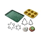 Chicago Metallic 78 Piece Holiday Baking Set, Perfect for Baking Holiday Cookies, Cupcakes, Muffins, and Much More