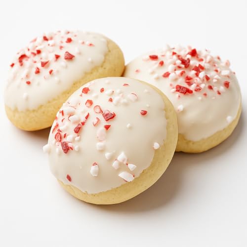 24 White Chocolate Coated Peppermint Cookies – Made to Order