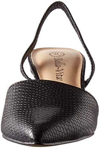 Bella Vita Sarah II Slingback Dress Shoe Pump, Black Snake, 8.5 N US | Image 1