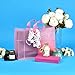 Prime Line Packaging Plastic Gift Bags, Frosted Pink Gift Bags Large with Handles for Small Business, Shopping, Grocery, Boutique, Retail Supplies, Bulk, 16x6x12, 100 Pack