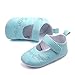 Baby Girls Dress Shoes Mary Jane Wedding Bridesmaids Casual Slip on Ballet Flat for Party School (Blue, 12-15 Months)