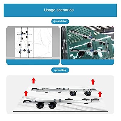 Seamless Seam Setter, 3.45M Adjustable Large Slab Brick Ceramic Tile Rock Slab Vacuum Suction Cup Lifting Frame Glass Stone Installation Paving Transp,for Seam Joining and Leveling(Tic Tac Toe)
