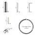 OOTSR Cortina de Alambre de Acero Inoxidable Pinza Clips Net Cortina Tieback...