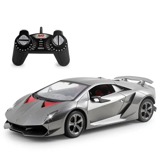 nino's Worlds 1:18 Scale Lamborghini Sesto Elemento Model Vehicle Classic Lamborghini RC Model Car with Working LED Head & Tail Lights Full Function Best Gift for Kids Boys and Girls 3+yrs (Grey)-image-25