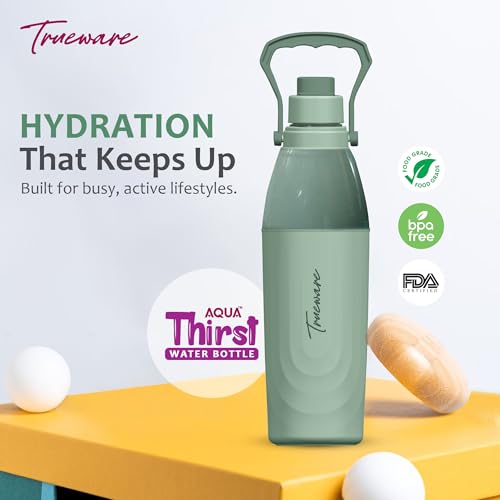 Image of Trueware Aqua Thirst PU Insulated Plastic Water Bottle 1275 ML | BPA Free, Leak-Proof Water bottle Ideal for Office, School, Gym, Sports, Travel and Daily use