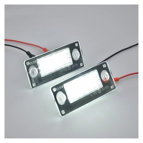 Luz de matrícula para Audi A3 8L sin error Canbus LED de 6000K 5