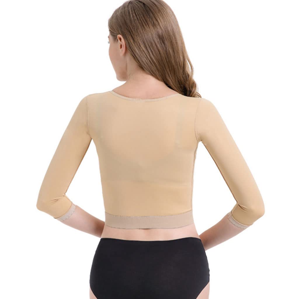 Post Quirúrgico Moldeador de Brazos para Mujer Mangas de Compresión Banda de Apoyo para Los Senos Tops Moldeadores Más Delgados Chaleco Corrector de Postura de Liposucción