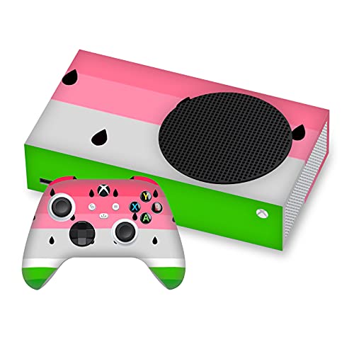 Skin Xbox Series S Vinyle Haroulita | Autocollant Console et Manette Pastèque Mix Art