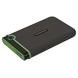 Transcend ポータブルHDD 2TB 耐衝撃 スリムタイプ USB3.1 Gen1 アイロングレー 3年保証 TS2TSJ25M3S