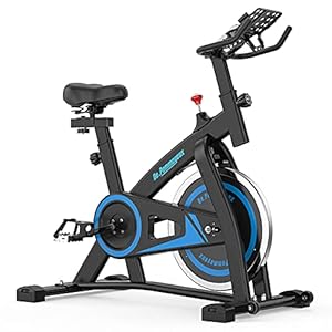 DePommeyeux-Exercise-Bike-Stationary-Indoor-Cycling-Bike-with-35-Lbs-Flywheel-Exercise-Equipment-for-Home-Workouts-Cardio-Training-with-Comfortable-Seat-Silent-Belt-Drive-iPad-Holder De.Pommeyeux Exercise Bike, Stationary Indoor Cycling Bike with 35 Lbs Flywheel, Exercise Equipment for Home Workouts Cardio Training with Comfortable Seat, Silent Belt Drive, iPad Holder