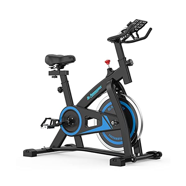DePommeyeux-Exercise-Bike-Stationary-Indoor-Cycling-Bike-with-35-Lbs-Flywheel-Exercise-Equipment-for-Home-Workouts-Cardio-Training-with-Comfortable-Seat-Silent-Belt-Drive-iPad-Holder De.Pommeyeux Exercise Bike, Stationary Indoor Cycling Bike with 35 Lbs Flywheel, Exercise Equipment for Home Workouts Cardio Training with Comfortable Seat, Silent Belt Drive, iPad Holder