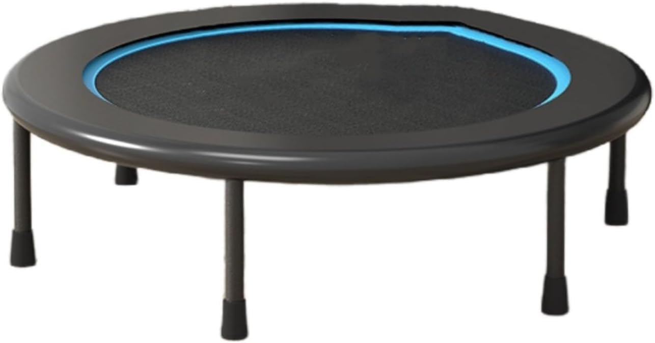 Trampolín Plegable De 40 ", Mini Trampolín De Fitness Silencioso con Pasamanos, Sistema De Diseño De Cuerda Elástica, La Mejor Opción para Ejercicio Aeróbico, Adecuado, with armrest