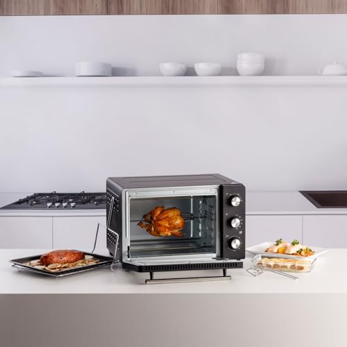 Taurus - Horno Eléctrico Horizon 30 | 1500W | 30L | 5 Modos de Cocción | Temporizador 90 Minutos | Función Convección y Gratinado | Accesorios Incluidos | Puerta Doble Cristal - imagen 6