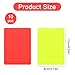 Quilax 10Pcs Professional Referee Cards, Red and Yellow Cards Soccer, Warning Penalty Card Judge Accessory for Sport Competition Training Ejection Delay Game