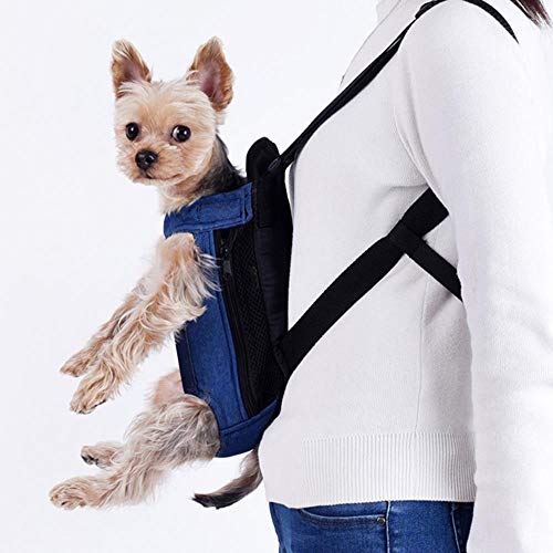 Gatycallaty – Bolsa de transporte para cães com pernas para fora, mochila ajustável para animais de