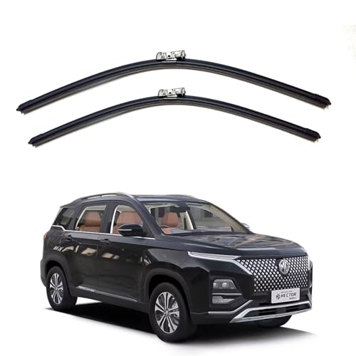 Image of Oshotto Frameless (O.E.M Type) Replacement Wiper Blades Compatible with MG Hector Plus (24 inch / 14 inch)