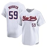 Custom Mens/Women/Youth New York White Sean MANAEA Baseball Stitched T-Shirt for Sports Fan