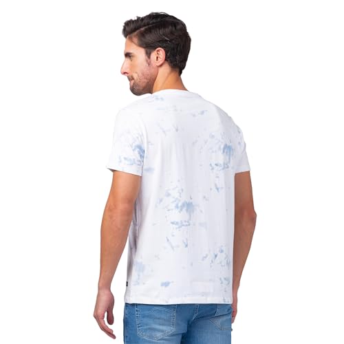 Image of Spykar Men's Slim Fit Round Neck Half Sleeve Printed Casual T-Shirt
