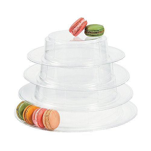 Fun Express 4 Tier Macaroon Stand - Wedding and Party Supplies