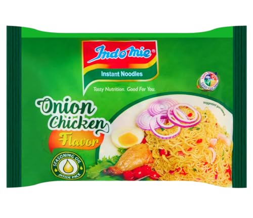 Alpine Heights - Indomie Onion Chicken Flavour Noodles 70g (Pack of 40) - Authentic Nigerian Instant Onion Chicken Noodles
