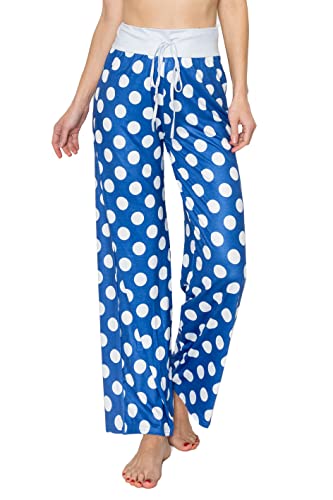 Always Women's Comfy Palazzo Lounge Pants - Wide Leg Premium Soft Casual Pajama Pants Polka Dot Xl #TOP26