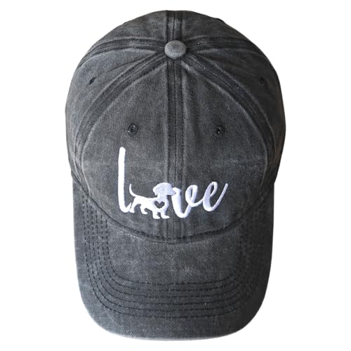 Gorra bordada para mujer con diseño de perro dachshund miniatura 4