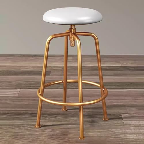 Tabouret de bar rond LiChA gain de place pour îlot de cuisine moderne