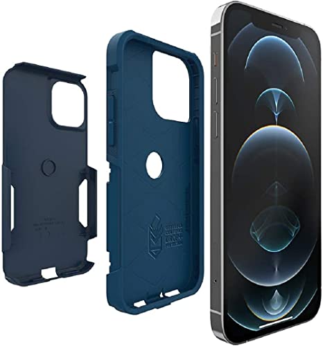 Coque iPhone 12 / 12 Pro OtterBox Commuter Bleue avec Chiffon