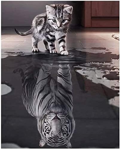 Amazon ダイヤモンドアート かわいい猫と虎モザイクアート ダイヤモンドペインテダイヤモンド塗装 5d ハンドメイド かわいい おしゃれ 芸術品 装飾 Diy 手芸 キット 30x40cm 刺しゅうキット 通販
