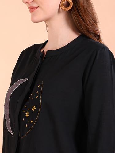 Image of Maaesa Tie-Dye Crepe Loose Fit Shirt