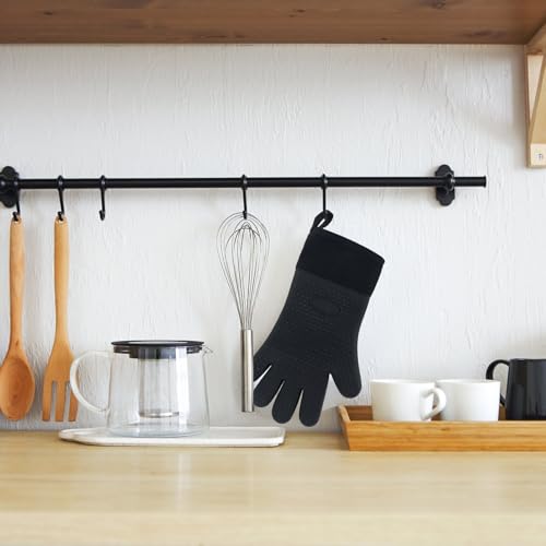 Gant intérieur coton et silicone robuste pour barbecue et four