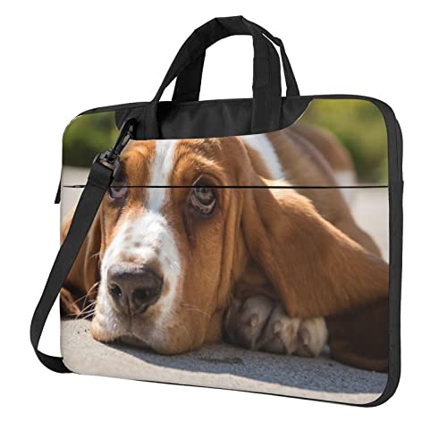 Sac pour ordinateur portable Basset Hound spacieux pour ranger toutes vos affaires