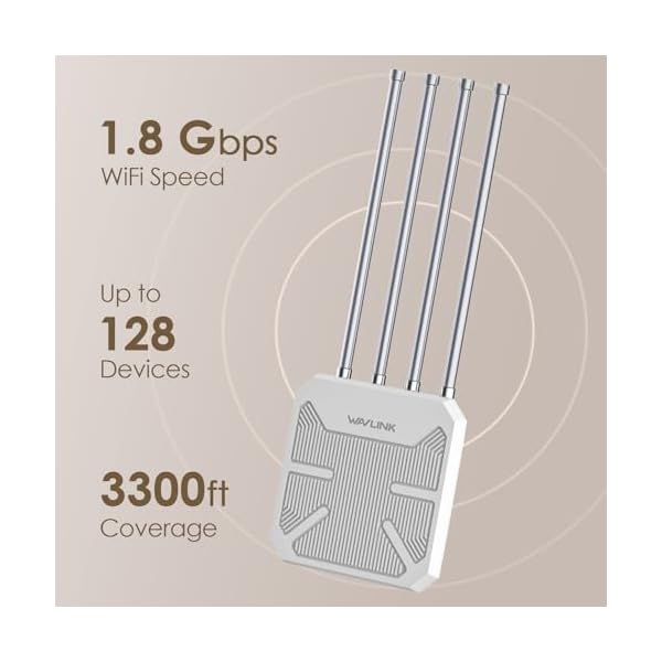 WAVLINK Outdoor WiFi 6 Mesh Router, Long Range WiFi Access Point with PoE, Waterproof IP67, WiFi Extender Signal Booster for Starlink, Outdoor, Home, Garage and Hotel - Image 3