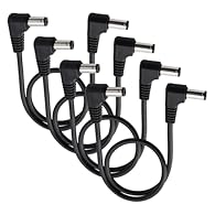Package Included: 4 PCS 0.3m 5.5x2.1 mm DC extension cable, so please make sure your device fits the 5.5x2.1 mm right angle male to right angle male power cord. High Materials: DC Extension Cable is made of Plastic and Copper material, featuring lowe...