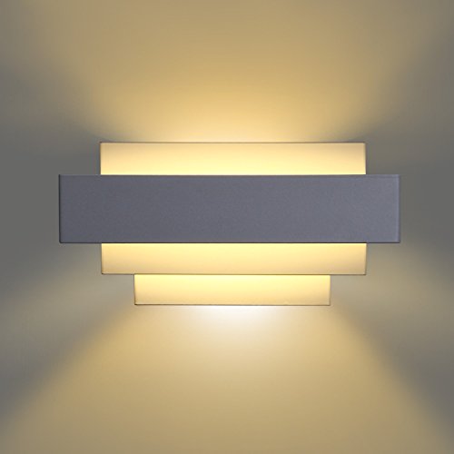 Asvert Applique da Parete interni 5W Lampada da Parete LED Bianca Calda Decorazione Soggiorno Camera da Letto Bagno
