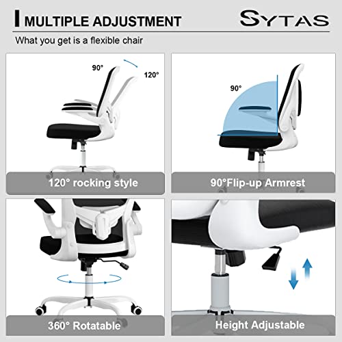Sytas Ergonomic Mesh Office Chair, Home Office Desk Chairs Ergonomic, Computer Chair Adjustable Lumbar Support #TOP6
