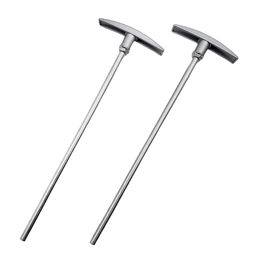 Elantoexis 2 Pack-RV Waste Valve Extension Tube 9inch TX9HPB RV Waste Valve Handle Replacement, Valve Aluminum Tube Extension Rod