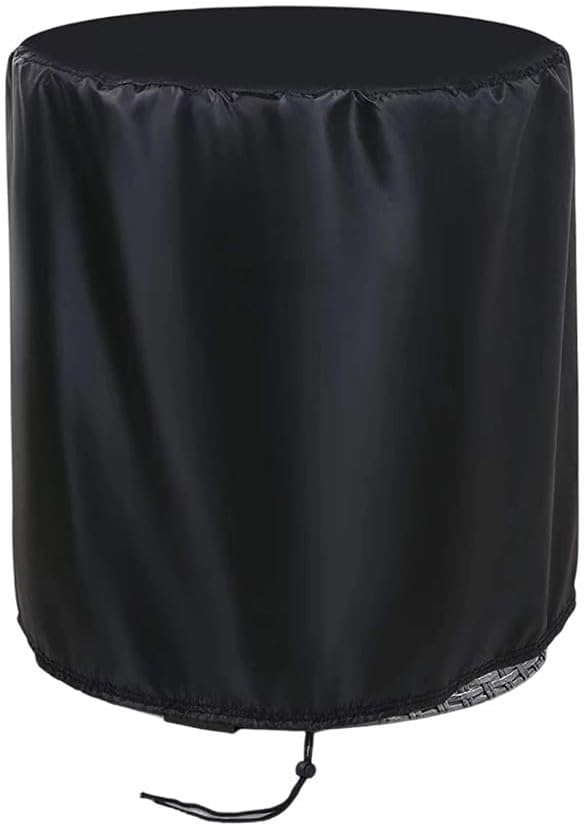 Round Cooler Cover, Waterproof Outdoor Bar Table Protector(black)
