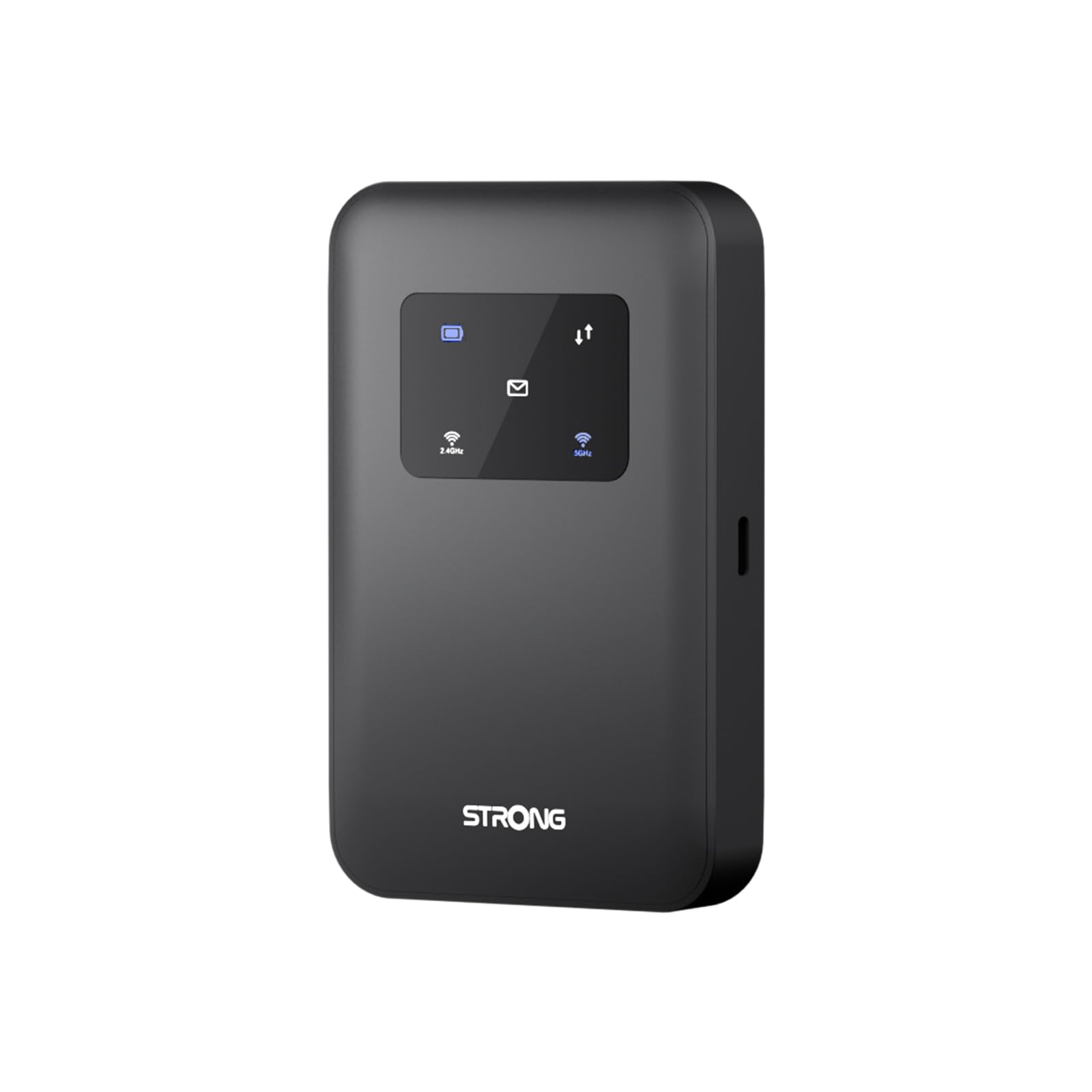 STRONG Saponetta WiFi Portatile con SIM, 4G+ LTE CAT6 300Mbps DL, WiFi AC900Mbps, Hotspot WiFi Tascabile, Connette Fino a 16 Dispositivi, Batteria Ricaricabile, 2500mAh, Porta USB-C (MIFI900)