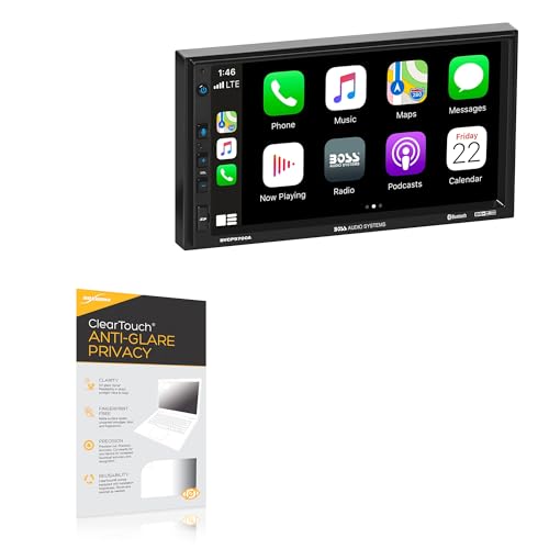 BoxWave Screen Protector Compatible with BOSS Audio BVCP9700A-C - ClearTouch Anti-Glare Privacy (2-Pack), Privacy Screen Protector Flexible Film Anti-Glare