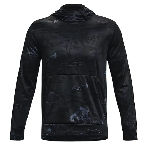 Under Armour mens Storm Camo Kangzip Hoodie, (998) UA Blackout Camo / / Black, Large