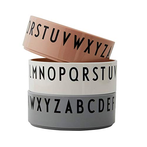 Design LettersEat & Learn Tritan Baby Bowl (Pack of 3) | Weaning Bowl for Baby and Kids | Unbreakable Toddler Bowl for Breakfast, Snack, Dinner | BPA, BPS-Free, Dishwasher & Microwave Safe | Nude