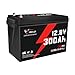 IDZLLDI 12V 300Ah LiFePO4 Lithium Battery,15000 Deep Cycles Battery With Low Temp Charging,Built-in Smart 200A BMS,10-year Lifespan for RV and Off-Grid Applications,Solar,Off-Grid System