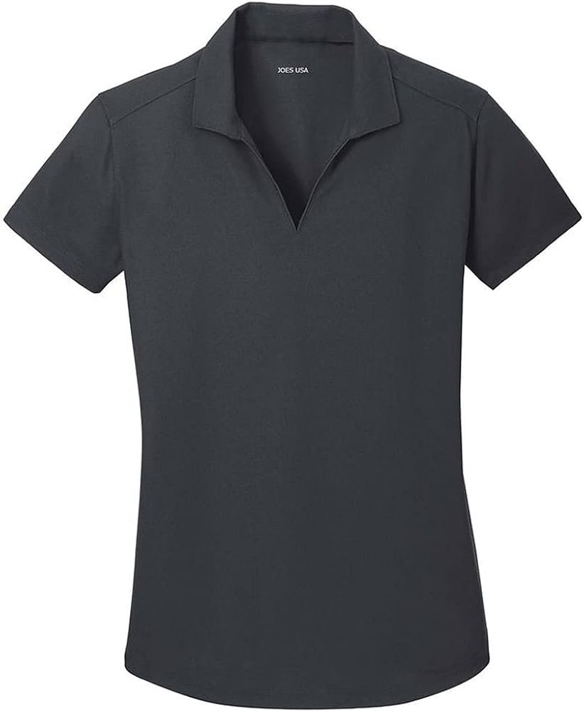 Joe's USA Ladies Moisture Wicking Textured Golf Polos in 11 Colors - Sizes XS-4XL