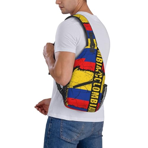 Bolso vintage colombiano sling para senderismo y viaje miniatura 7