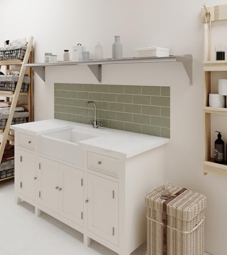 Image of AmGood 10 in. x 72 in. Stainless Steel Wall Shelf | NSF | Metal Shelving | Garage, Laundry, Storage, Utility Room | Restaurant, Commercial Kitchen