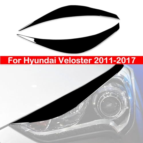 Cache-phares avant protection et style noir brillant pour Veloster - 4