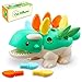 Babies Sensory Toys Age 6 9 12 18 24 Months Fine Motor Skills Learning Dinosaur for Toddlers,Baby Montessori Developmental Educational Sorting Toys for Boys Girls Gifts for Kids 1 2 3 One Years Old
