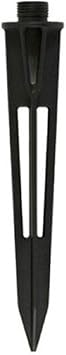 Malibu Sturdy Solid Ground Spike for Pathlight Spotlight Uplight Landscape In-ground Light Parts Metal Replacement Stake Diecast Aluminum Construction 8101-4820-01