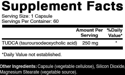 Oxify TUDCA 250 mg | 60 Capsules | Gluten-Free, Non-GMO | Supplement Made in USA - Image 2